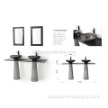 Newly-designed Lautus item V-PEDRP8545BS with stylish designed marble sink/pedestal wash basin Wash Basin